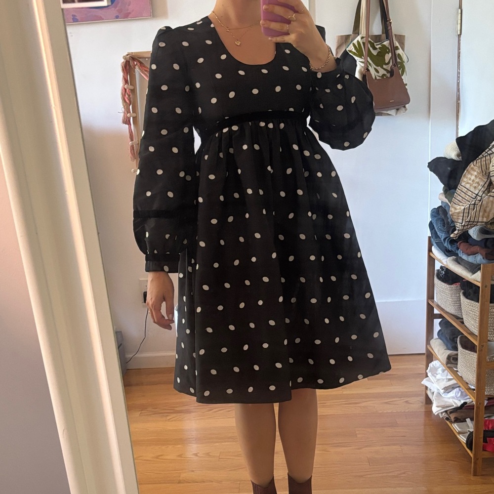 Batsheva Polka Dot Dress